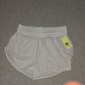 Off-White Women's Beige Athletic Shorts
